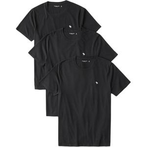 Abercrombie＆Fitch Футболка мужская 3 шт black