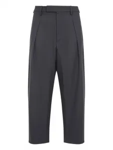 Брюки с плиссированными полосками по бокам MORDECAI, серый