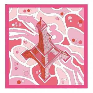 LONGCHAMP Шёлковый шарф женский розовый, Pink