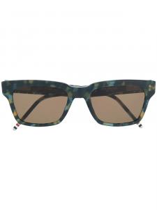 Thom Browne Eyewear солнцезащитные очки с эффектом черепашьего панциря, синий