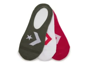 Converse Chevron женские кеды No Show Liners - 3 шт. в упаковке, разноцветные