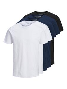 Классическая футболка JACK & JONES Shirt Essentials, цвет dark blue/black/white