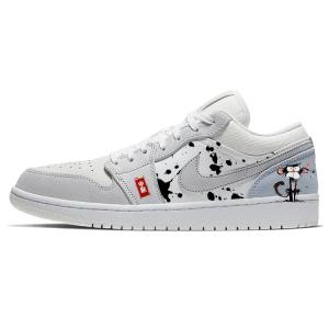 Кроссовки Air 1 Vintage баскетбольные Unisex низкие White/Gray Jordan