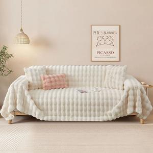 Мягкое одеяло Eurofirany Cindy4 темно-зеленое 170см х 210см BTTO, бежевый