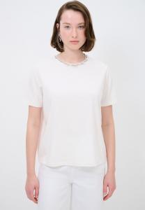 Базовая футболка SHORT SLEEVE STONED NECK adL, белый