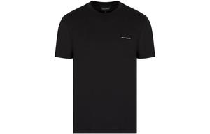 Футболка Asv из смесового лайоселла с микро-логотипом EMPORIO ARMANI, черный
