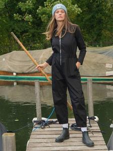 Комбинезон с зауженными штанинами Zip Barrel Leg Cape Cove, Black