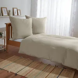 Наволочка Dream Sleep Uni Fine Flannel Bedding (односпальная) 40x80 см бежевая Traumschlaf