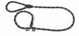 Круглый нейлоновый круглый ремешок Julius K9, черный со светоотражающим эффектом 2м х 1,2 см Julius K9, цвет черный