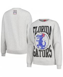 Женская легкая толстовка-пуловер цвета «серый» с логотипом Florida Gators Mitchell & Ness
