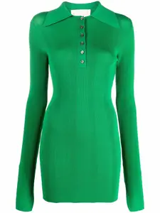 Рубашка поло в рубчик REMAIN, зеленый