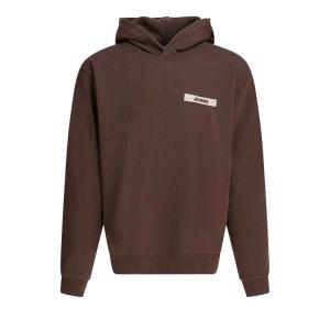 Худи Jacquemus Le Hoodie Gros Grain, Dark Brown