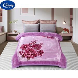 Disney Плед флисовый 200х230 см, 5 кг, двойной слой, цвет Flower Cluster - Light Purple