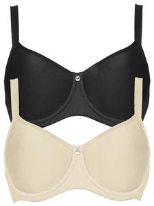 Бюстгальтер с косточками SUSA 2er Pack Spacer BH mit Bügel Catania, цвет Champagner Schwarz