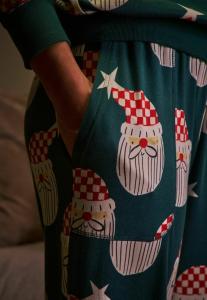 Пижамный комплект Next MATCHING FAMILY CHRISTMAS COSY LONG SLEEVE, Green Santa/Green