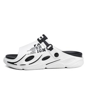 NANJIREN Пляжные сандалии мужские бело-черные, цвет White Black