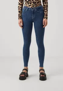 Джинсы onlpower life mid pushup узкие Only, Dark Blue Denim