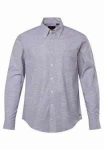 Рубашка OXFORD LONG SLEEVE STRIPES BUTTON-DOWN COLLAR MODERN FIT JP1880, синий деним