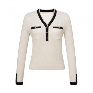 Ввязаный свитер Deep Breath короткий, белый