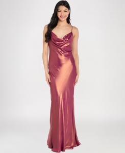 Длинное платье без рукавов с воротником-хомутом для подростков Morgan & Company, Spice Gold