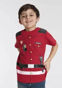 ФУТБОЛКА KIDSWORLD "ПОЖАРНАЯ ДЕПАРТАМЕНТ", красный