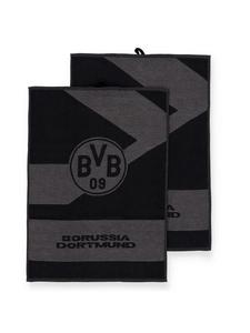 BVB Набор кухонных полотенец BVB Borussia Dortmund из 2 предметов, черно-серый