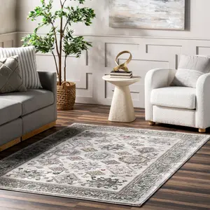 Ковер Malinda Traditional Bordered Area Rug nuLOOM, 122x183 см, бежевый