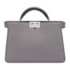 Футболка Peekaboo ISeeU из телячьей кожи наплечная сумка через плечо мужская серая FENDI