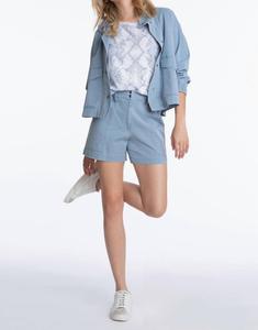 Футболка с принтом змеи Pigment Dye синего цвета Elliott Lauren