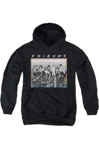 Молодежная толстовка с капюшоном Friends Lunch Break Gildan, черный