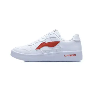 LINING Кроссовки для скейтборда Pontoon Boats, нескользящие и износостойкие, дышащие, низкие, унисекс, красные, белые