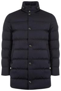 Длинная парка Moncler Vallonpierre, синий