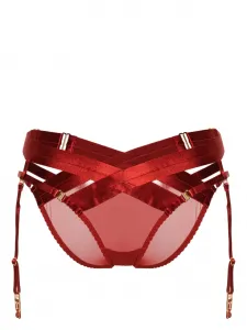 Атласные трусы-брифы Tomoe Bordelle, красный