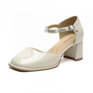 HUANAI Женские туфли на высоком каблуке бежево-абрикосового цвета