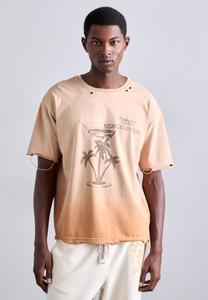 Футболка MISBHV PARADISE NIGHT CLUBBING, Butter Yellow/Dark Yellow