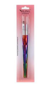 Профессиональные кисти для нейл-арта «Русалка», 2 шт. Bling