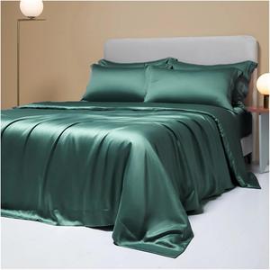 YUSIWOAL Комплект постельного белья из шелка Green