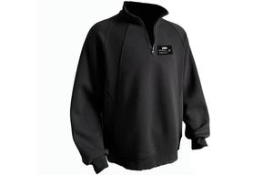 Свитшот Unisex Stand Collar Moderate Heavyweight ZIAREL, черный with removable logo