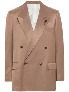 Двубортный пиджак Lardini, нейтральный