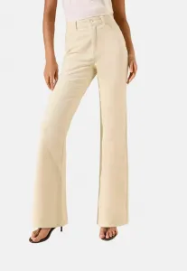 Брюки прямого кроя, расклешенные книзу Friends Like These, Ecru