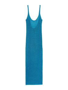 Пляжное платье Bershka Beach Dress, цвет cyan blue