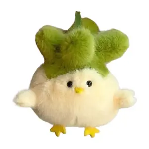 Сувенирная кукла чеснок птица с динамиком плюшевый кулон 8см высота CANEXT