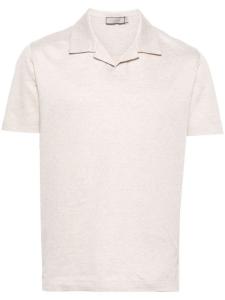 Canali рубашка поло с распашным воротником, нейтральный цвет