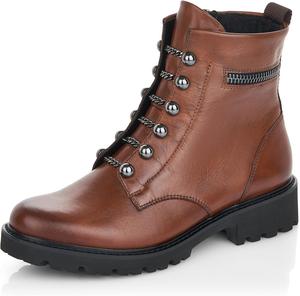 Женские модные байкерские ботинки Remonte, Chestnut 22