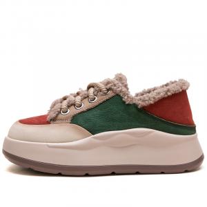 Теплые повседневные туфли с низким верхом для женщин Jay, Red Green