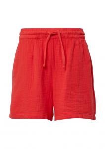 Брюки свободного кроя QS, ярко-красный