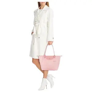 Le Pliage Зеленая Кожаная Сумка Тот, Шоппер, Женская Средняя Сумка Через Плечо Розовый LONGCHAMP