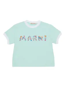 Базовая футболка Marni Kids, зеленый