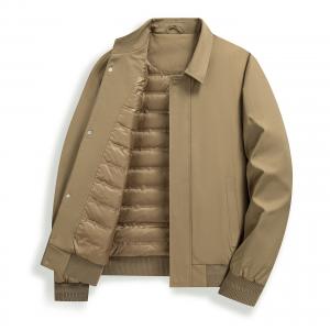 Пуховик Unisex Lapel Thickened ZIAREL, хаки