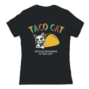 Футболка с рисунком Taco Cat для юниоров, черный